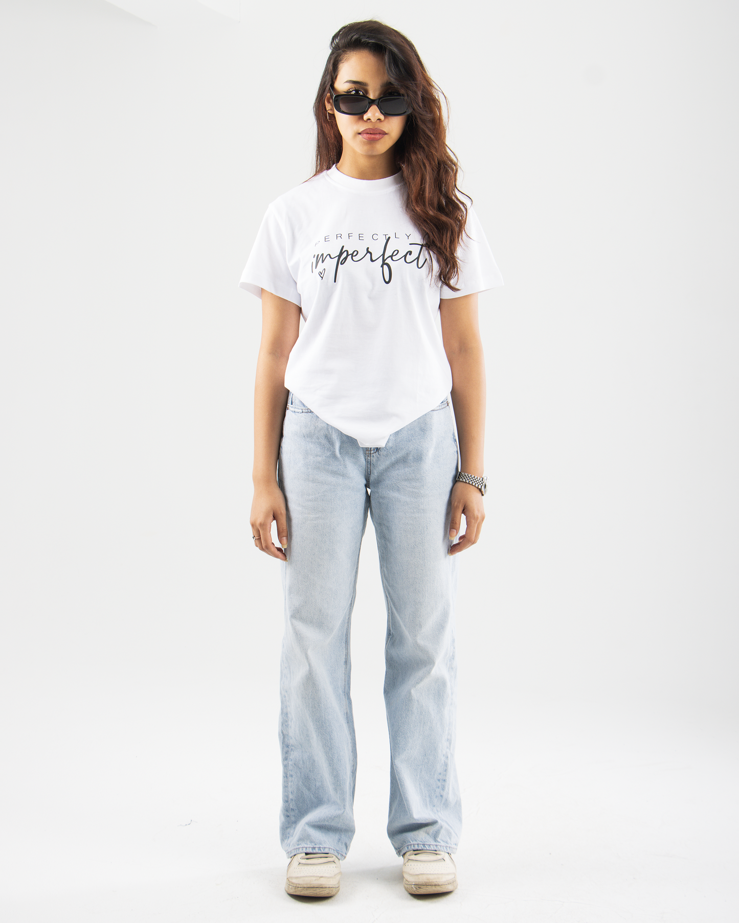 Printed Basic Short Sleeve T-Shirt For Her