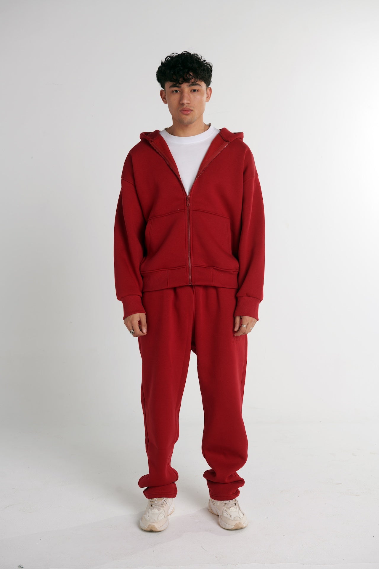 Red zipper hoodie