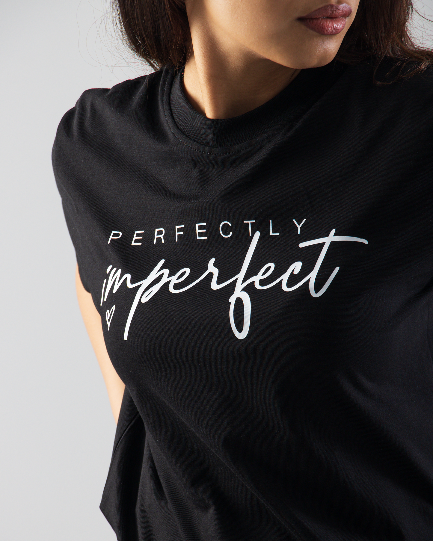 Relaxed Fit Black Short Sleeve T-shirt For Her